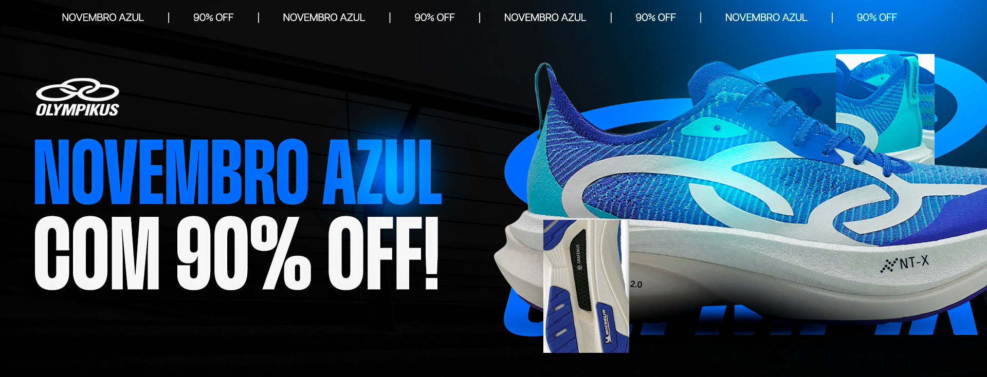 Novembro Azul Olympikus - 90% OFF